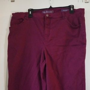 Burgundy pants